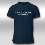Modele tee shirt homme champagne for breakfast marine