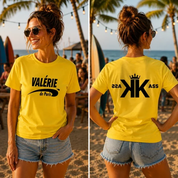 Tee shirt brice de Nice personnalisé kass contre kass pause femme