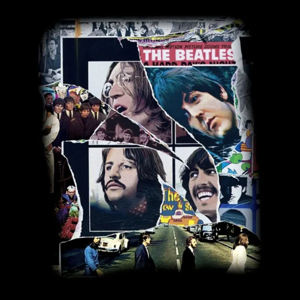 Motif tee shirt beatles history