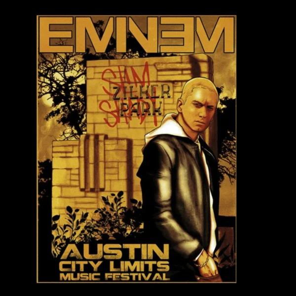 Motif tee shirt eminem austin festival