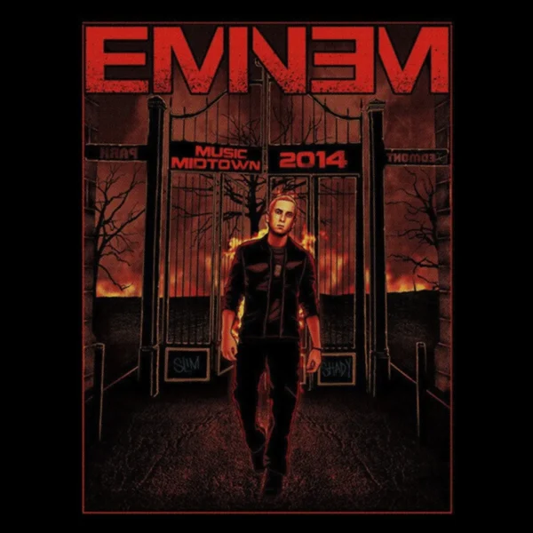 Motif tee shirt eminem music motown
