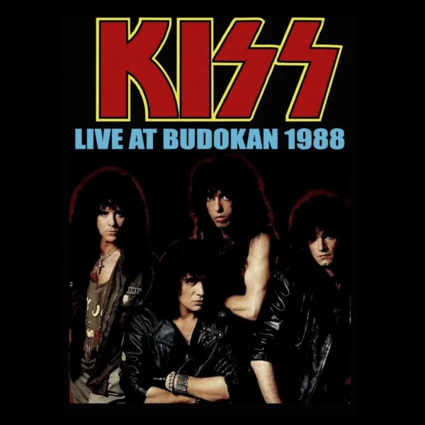 Motif tee shirt kiss live budokan