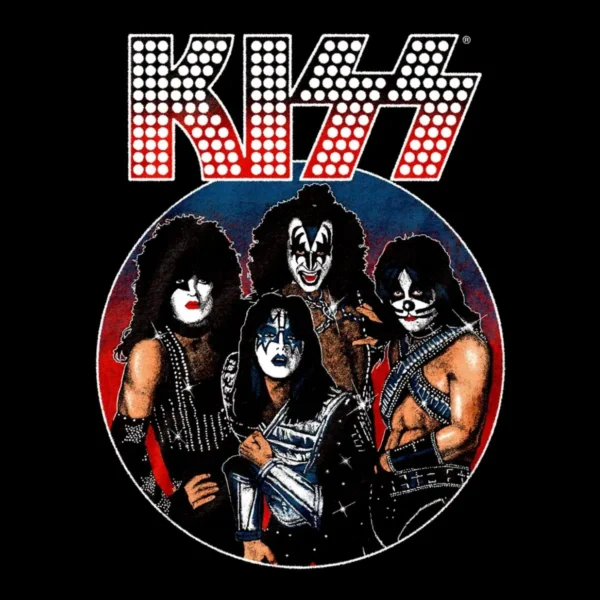 Motif tee shirt kiss original