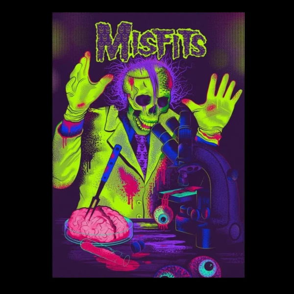 Motif tee shirt misfits