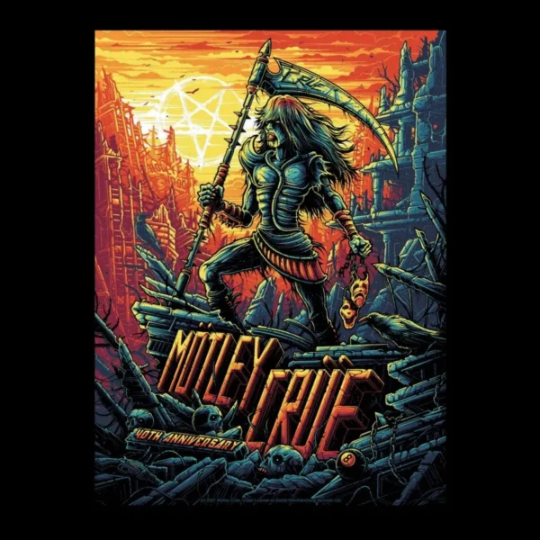 Motif tee shirt motley crue