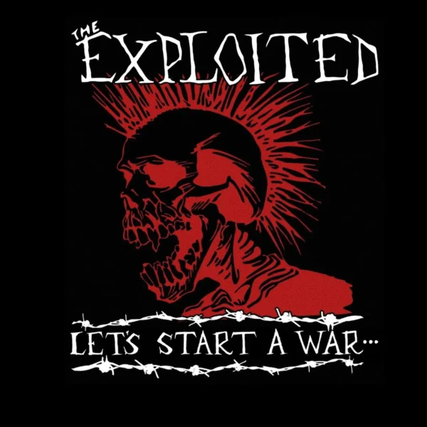 Motif tee shirt the exploited war