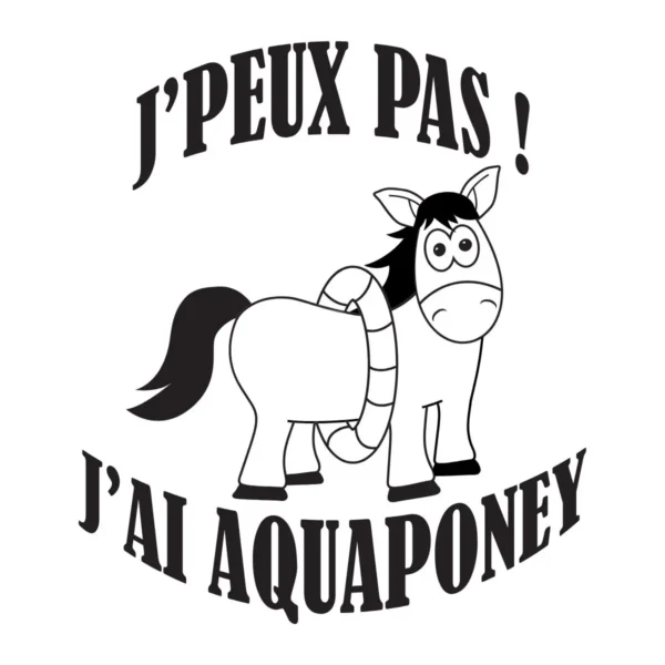 Motif tee shirt humour aquaponey