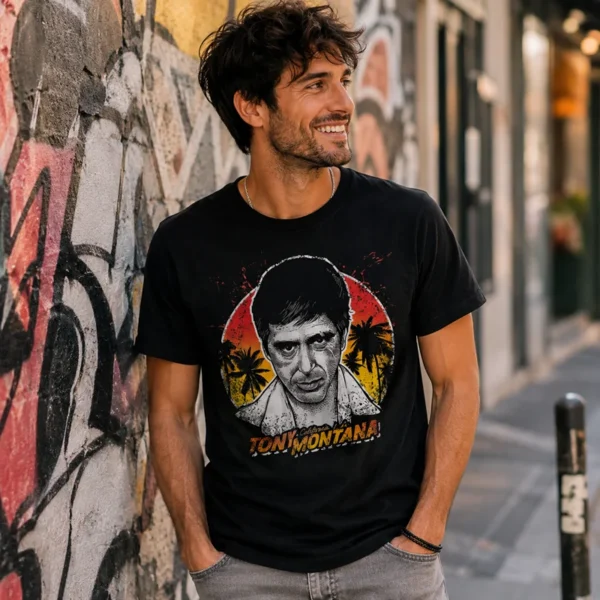 Tee shirt film annee 80 tony montana hero