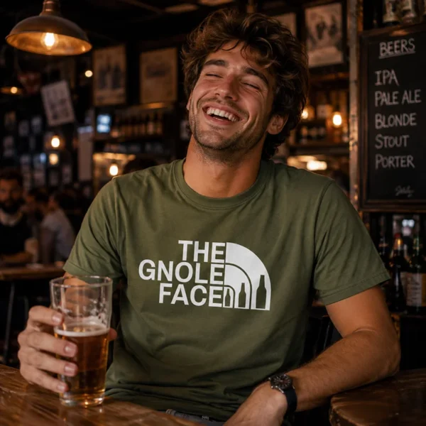 Tee shirt humour apero kaki the gnole face