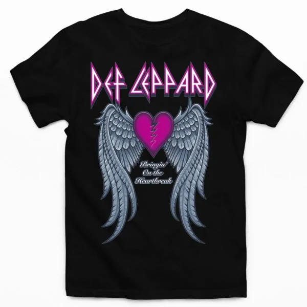 Tee shirt deff leppard heartbreak
