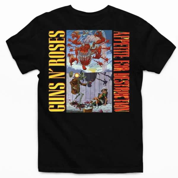 Tee shirt guns n roses appetite for destruction
