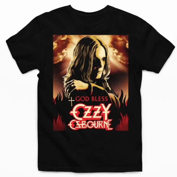 Tee shirt ozzy osbourne god bless