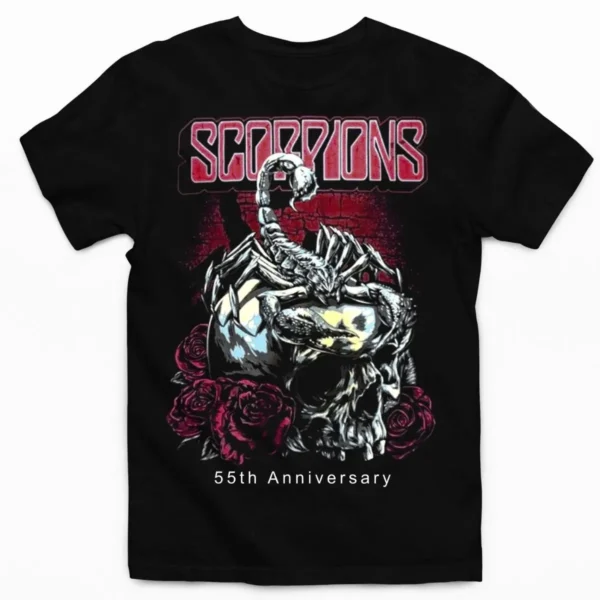 Tee shirt scorpions 55 anniversaire