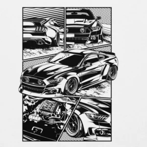 Sweat capuche ford mustang unise35e