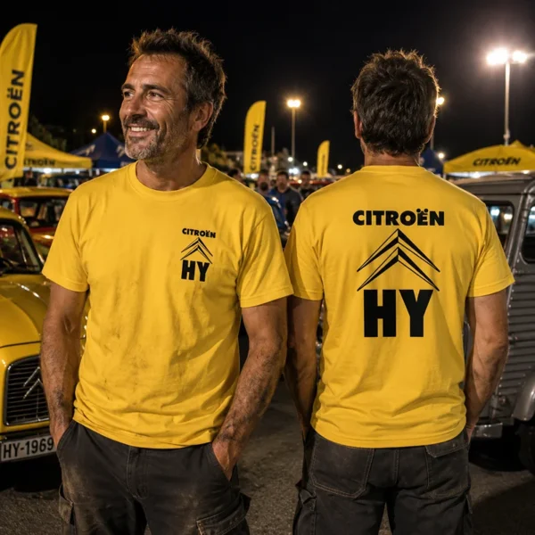 Tee shirt automobile retro citroen utilitaire HY