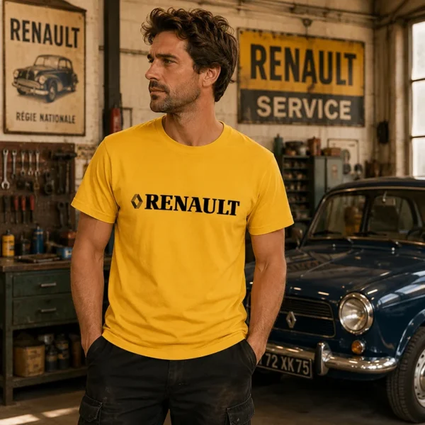 Tee shirt automobile retro renault