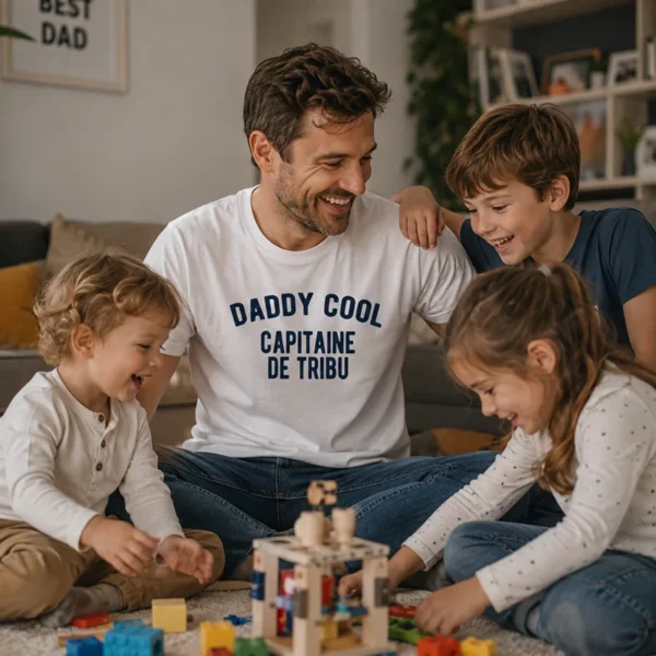 Tee shirt fete des peres daddy cool