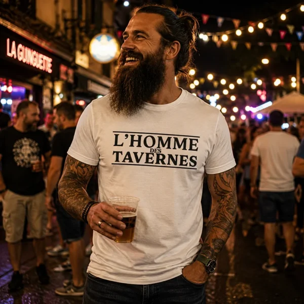 Tee shirt humour apero homme des tavernes