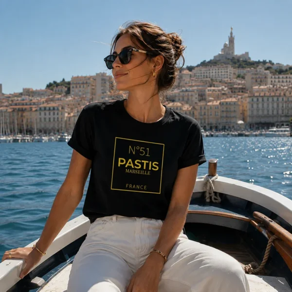 Tee shirt humour apero pastis marseille