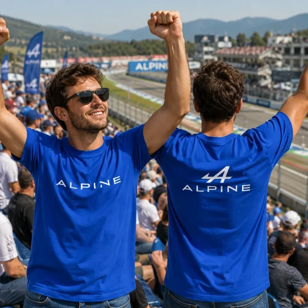 Tee shirt marque auto alpine renault
