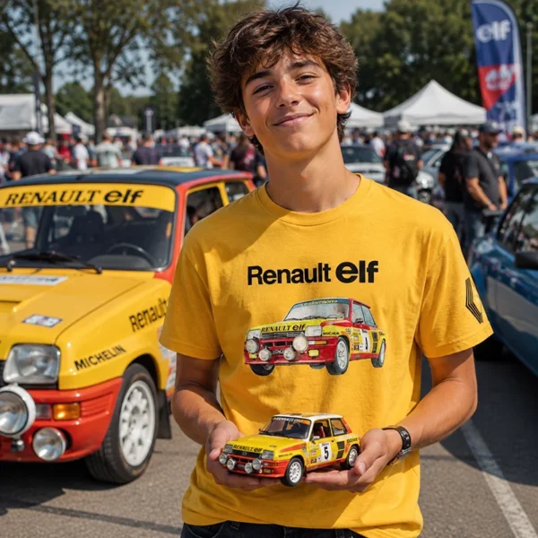 Tee shirt marque auto renault 5 turbo