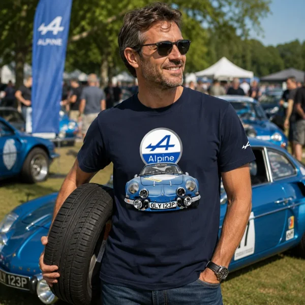 Tee shirt marque auto renault alpine berlinette