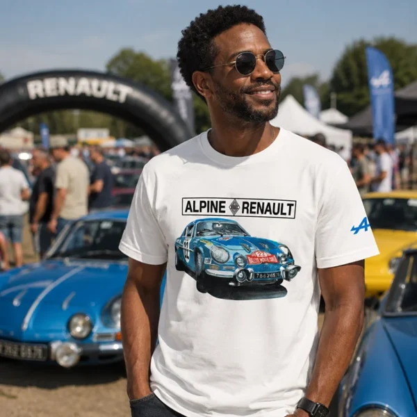 Tee shirt marque auto renault berlinette