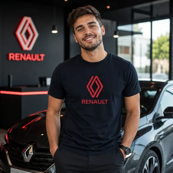 Tee shirt marque auto renault logo