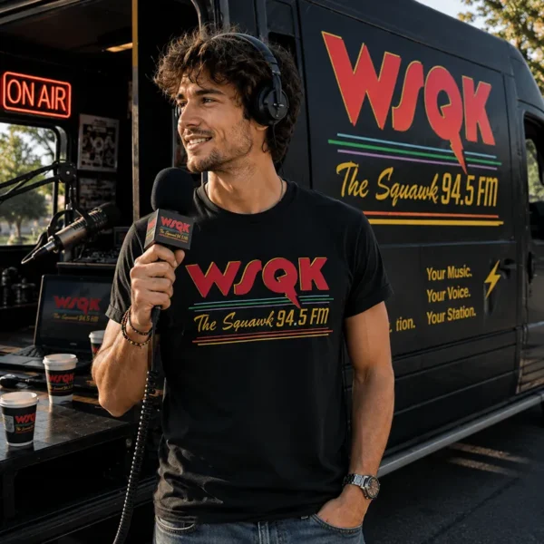 Tee shirt stranger things radio wsqk