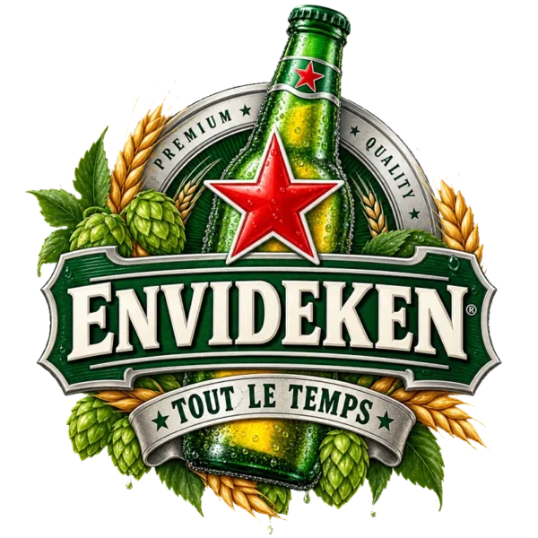 Motif tee shirt humour envideke heineken
