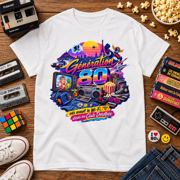 Tee shirt anniversaire generation