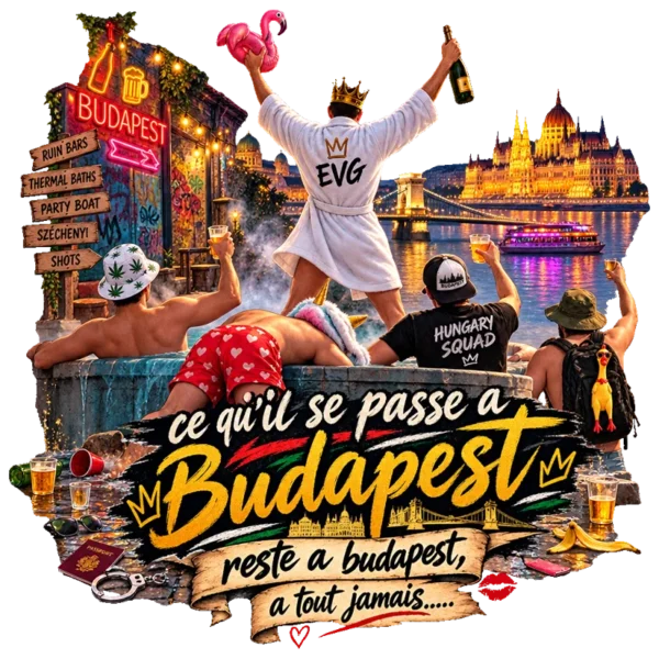 Tee shirt mariage evg budapest
