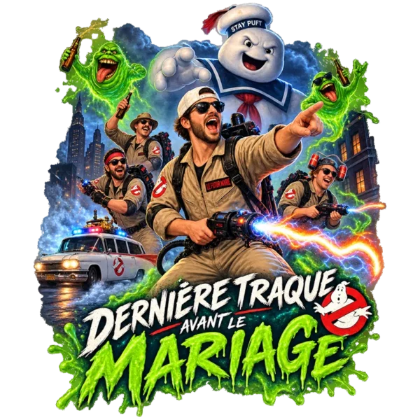 Tee shirt mariage evg ghostbuster
