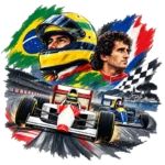 Tee shirt F1 legend prost senna