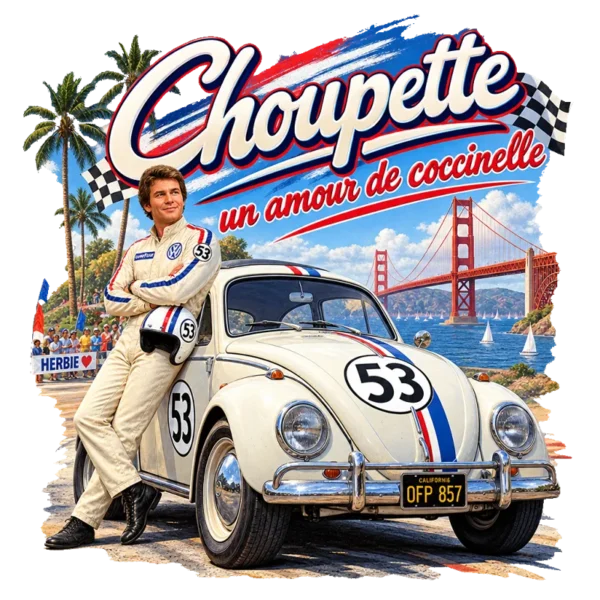 Tee shirt automobile ancienne coccinelle choupette