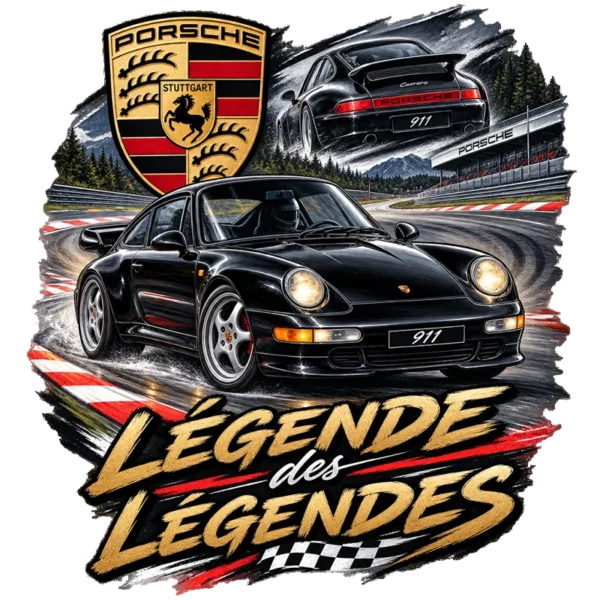 Tee shirt automobile ancienne porsche 911 type