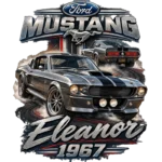 Tee shirt ford mustang eleanor 1967