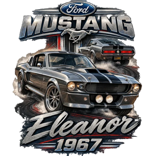 Tee shirt ford mustang eleanor 1967