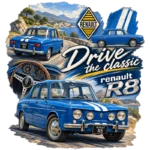 Tee shirt renault 8 classic